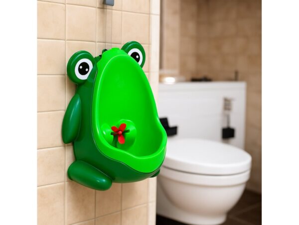 NOCNIK PISUAR WC MINI ŻABA - zielony