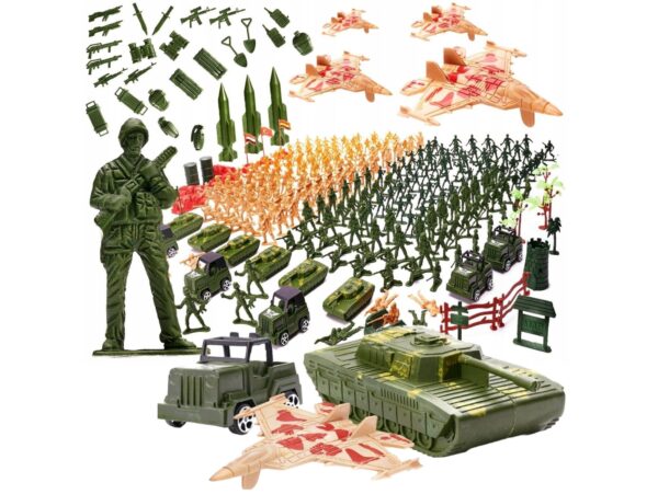 ŻOŁNIERZYKI ZESTAW FIGUREK MILITARNYCH