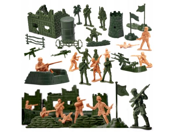 ŻOŁNIERZYKI ZESTAW FIGUREK MILITARNYCH