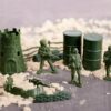 ŻOŁNIERZYKI ZESTAW FIGUREK MILITARNYCH