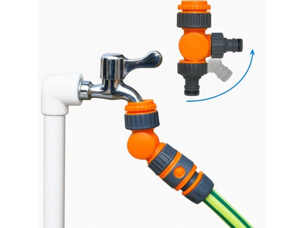 OBROTOWY ADAPTER NA KRAN 1/2 180 STOPNI