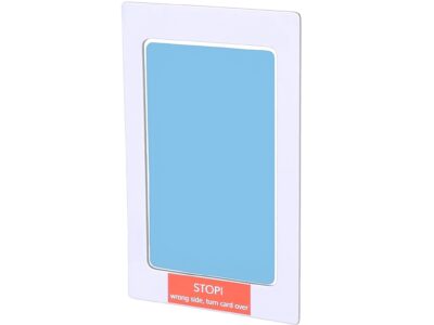 ODCISK RĄCZKI STÓPKI NIEBRUDZĄCY 12,5x8 - jasny niebieski