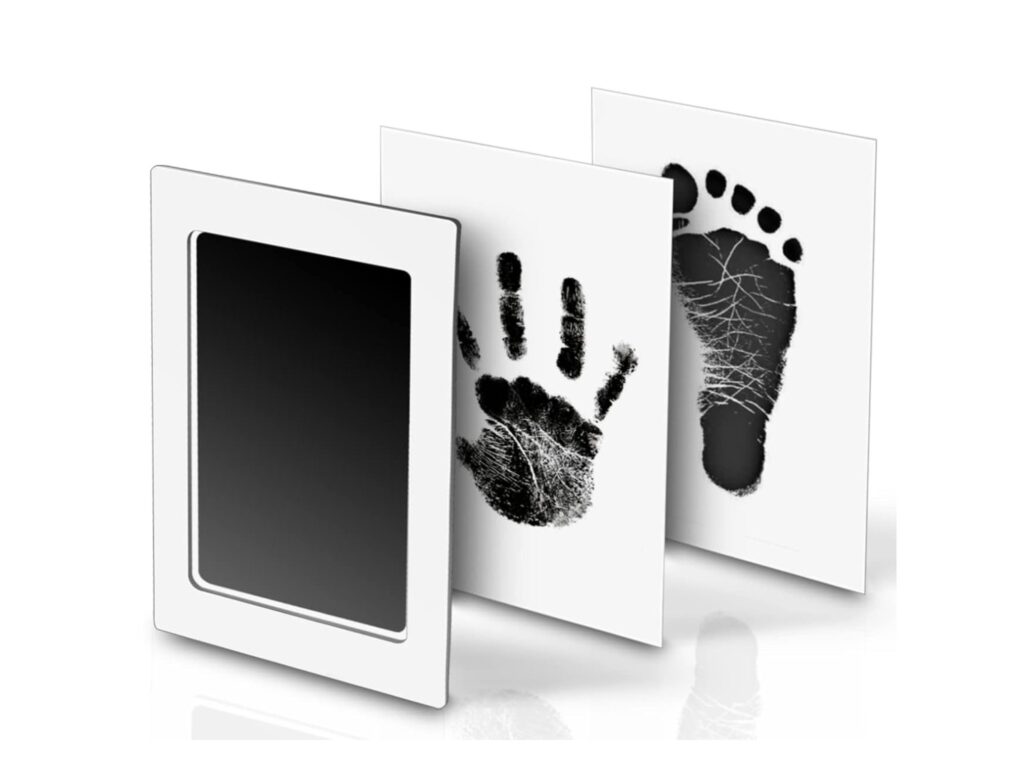 ODCISK RĄCZKI STÓPKI NIEBRUDZĄCY 15,3x10 - czarny