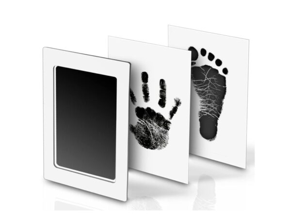 ODCISK RĄCZKI STÓPKI NIEBRUDZĄCY 15,3x10 - czarny