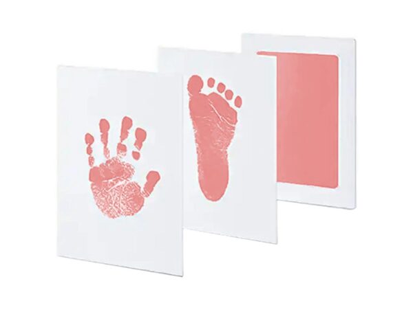 ODCISK RĄCZKI STÓPKI NIEBRUDZĄCY 15,3x10 - różowy