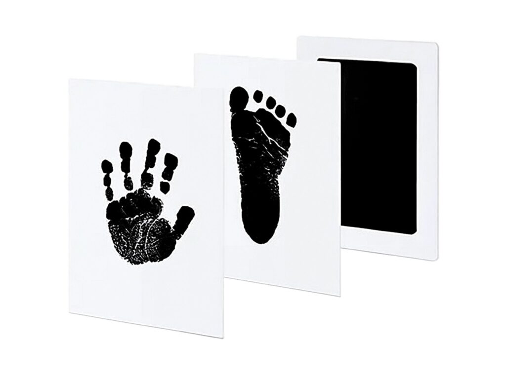 ODCISK RĄCZKI STÓPKI NIEBRUDZĄCY - czarny