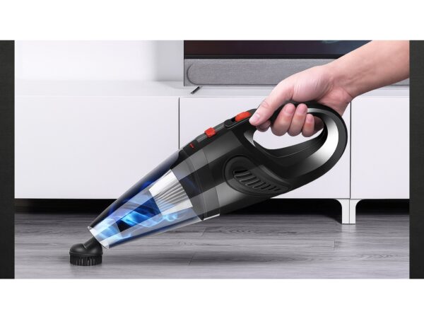 ODKURZACZ SAMOCHODOWY RĘCZNY 120W + KOŃCÓWKI