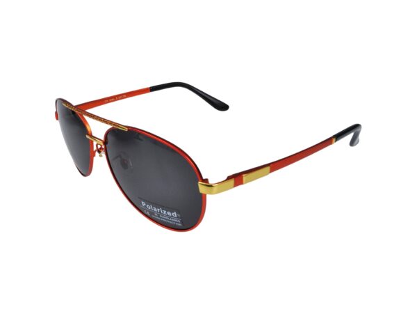 OKULARY PRZECIWSŁONECZNE MĘSKIE UV ETUI - czarny ze złotym