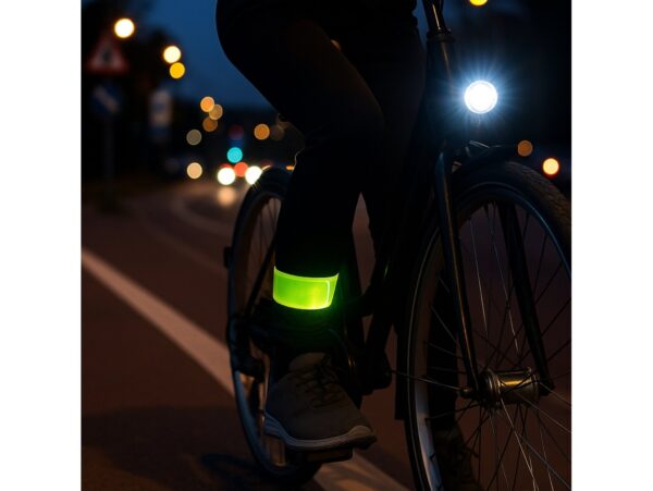 OPASKA ODBLASKOWA RAMIĘ RĘKĘ ROWER SAMOZACISKUJĄCA