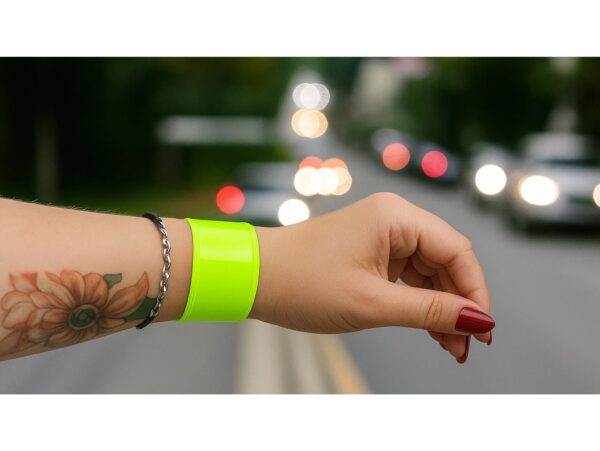 OPASKA ODBLASKOWA RAMIĘ RĘKĘ ROWER SAMOZACISKUJĄCA