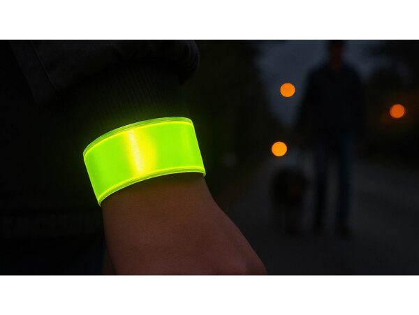 OPASKA ODBLASKOWA RAMIĘ RĘKĘ ROWER SAMOZACISKUJĄCA