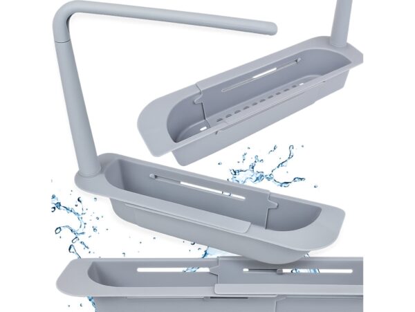 ORGANIZER DO ZLEWU PÓŁKA - szary