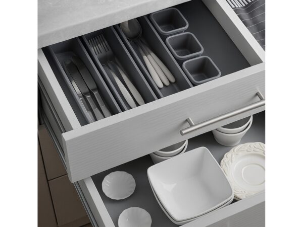 ORGANIZER MODUŁOWY 8SZT - szary