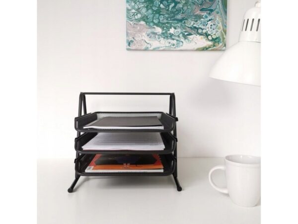 ORGANIZER NA BIURKO METALOWY 3 SZUFLADY 35x28x27,5cm