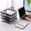ORGANIZER NA BIURKO METALOWY 3 SZUFLADY 35x28x27,5cm