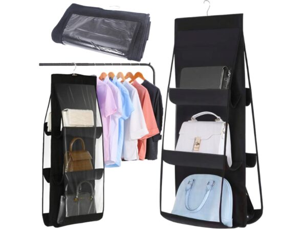 ORGANIZER NA TOREBKI DO SZAFY - czarny