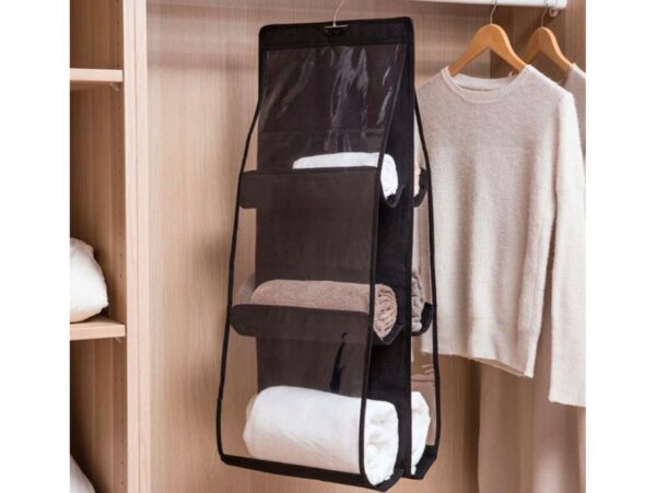 ORGANIZER NA TOREBKI DO SZAFY - czarny