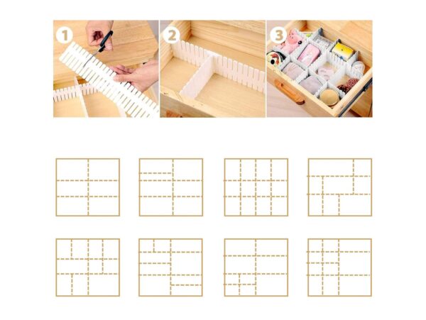 ORGANIZER SEPARATOR DO SZUFLADY 4SZT