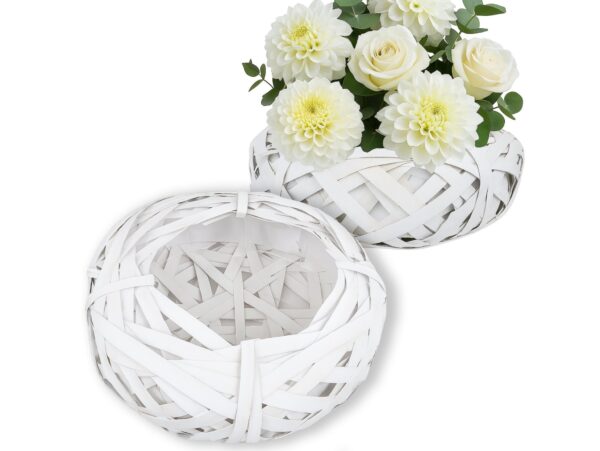 OSŁONKA DONICZKA RATTANOWA Z FOLIĄ 20x7cm