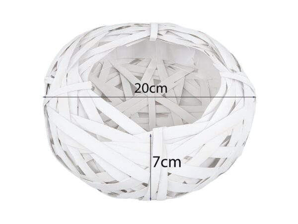 OSŁONKA DONICZKA RATTANOWA Z FOLIĄ 20x7cm