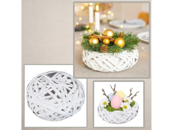 OSŁONKA DONICZKA RATTANOWA Z FOLIĄ 20x7cm