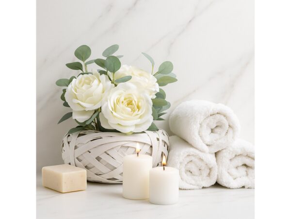 OSŁONKA DONICZKA RATTANOWA Z FOLIĄ 20x7cm