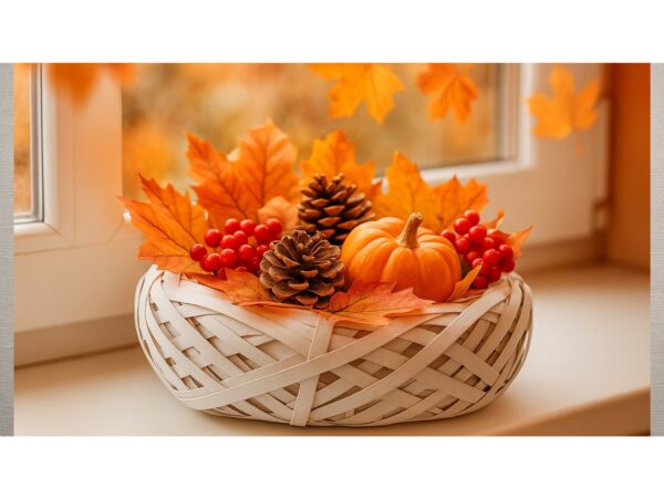 OSŁONKA DONICZKA RATTANOWA Z FOLIĄ 30x7cm