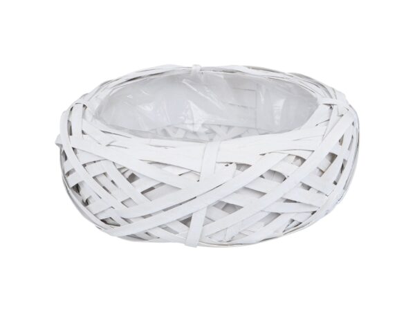 OSŁONKA DONICZKA RATTANOWA Z FOLIĄ 30x7cm