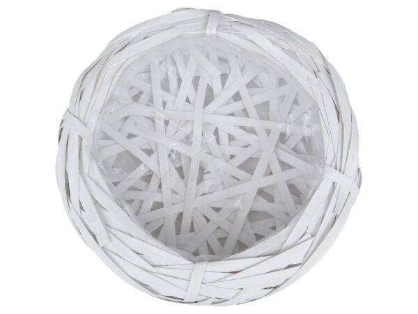 OSŁONKA DONICZKA RATTANOWA Z FOLIĄ 30x7cm