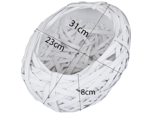 OSŁONKA DONICZKA RATTANOWA Z FOLIĄ 31x23x8cm