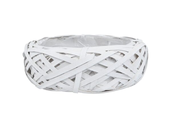 OSŁONKA DONICZKA RATTANOWA Z FOLIĄ 31x23x8cm