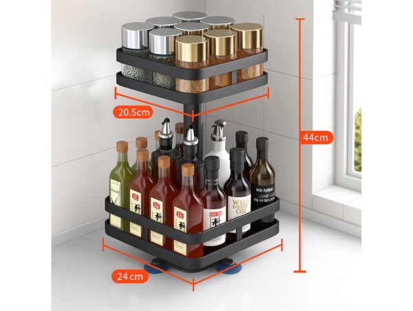 PÓŁKA REGAŁ KUCHENNY OBROTOWY 44x26cm - kwadratowy