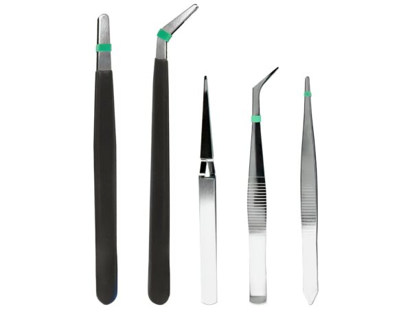 PĘSETY METALOWE ZESTAW 5SZT