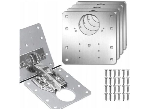 PŁYTKA DO NAPRAWY ZAWIASÓW MEBLOWYCH 4SZT ZESTAW