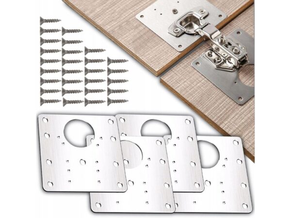 PŁYTKA DO NAPRAWY ZAWIASÓW MEBLOWYCH 4SZT ZESTAW