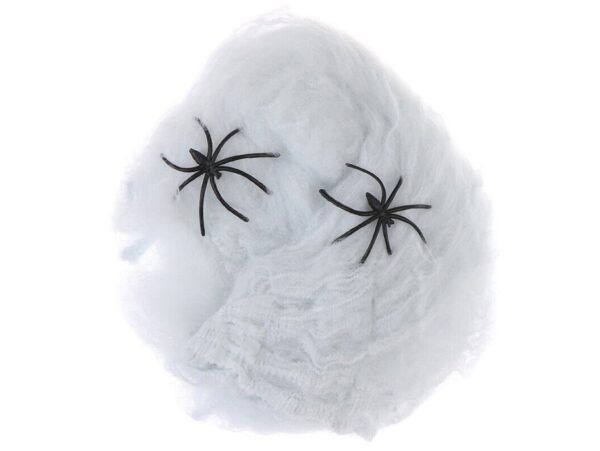 PAJĘCZYNA BIAŁA 20G HALLOWEN + 2 PAJĄKI