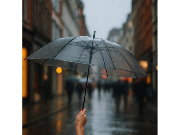 PARASOL PRZEZROCZYSTY 72cm - czarny