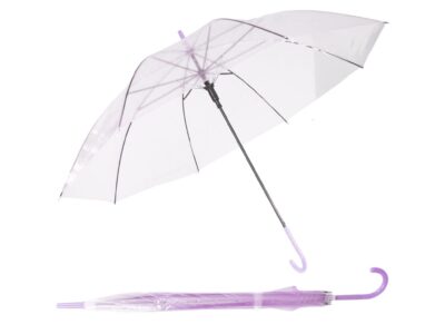 PARASOL PRZEZROCZYSTY 72cm - jasny fioletowy