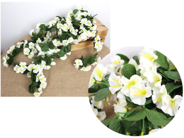 PETUNIA ZWISAJĄCA SZTUCZNY 85CM 5 ŁODYG (kwiat 4,5 cm)