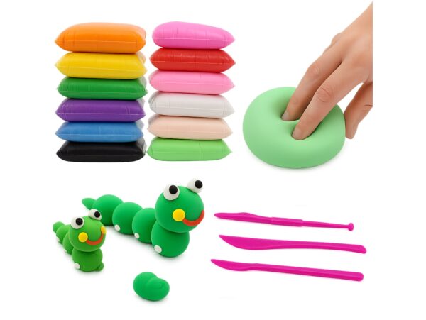 PIANKOLINA PLASTELINA PIANKOWA MAGICZNA ZESTAW 12