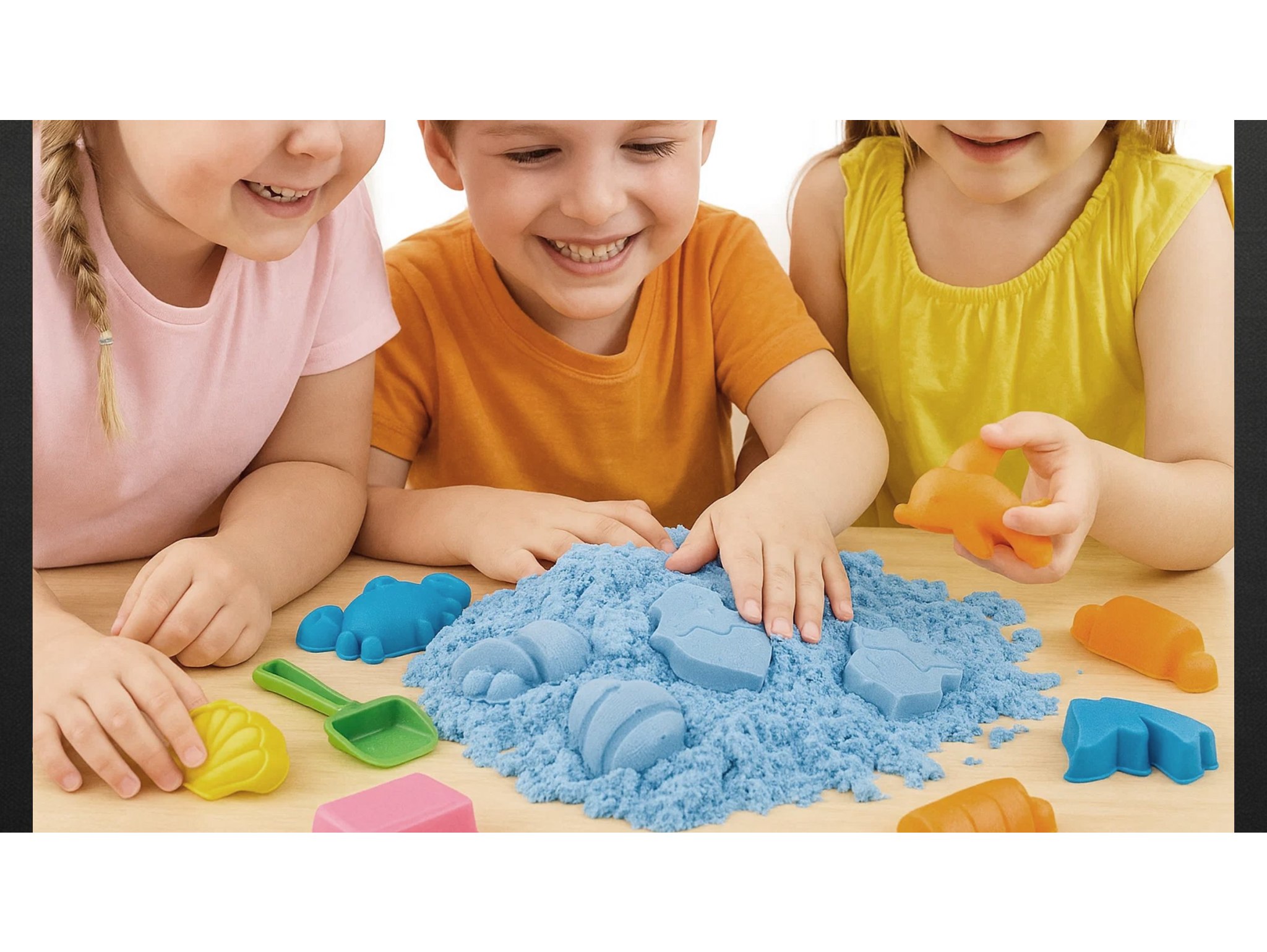 PIASEK KINETYCZNY PIASKOLINA 1KG ZAPAS - niebieski