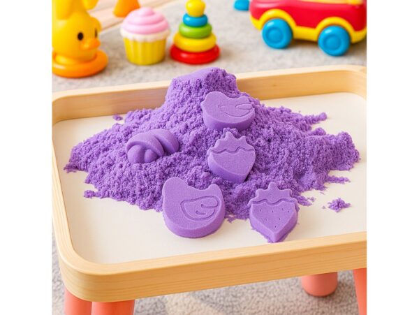 PIASEK KINETYCZNY PIASKOLINA 2KG ZAPAS - fioletowy