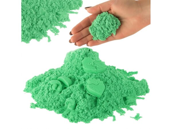 PIASEK KINETYCZNY PIASKOLINA 2KG ZAPAS - zielony