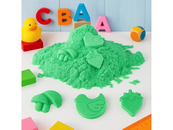 PIASEK KINETYCZNY PIASKOLINA 2KG ZAPAS - zielony