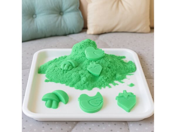 PIASEK KINETYCZNY PIASKOLINA 2KG ZAPAS - zielony