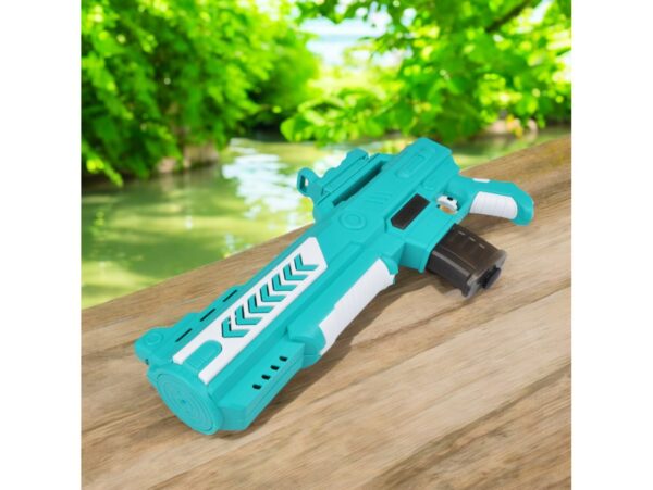 PISTOLET NA WODĘ NA BATERIE 27x21x4,5cm - niebieski