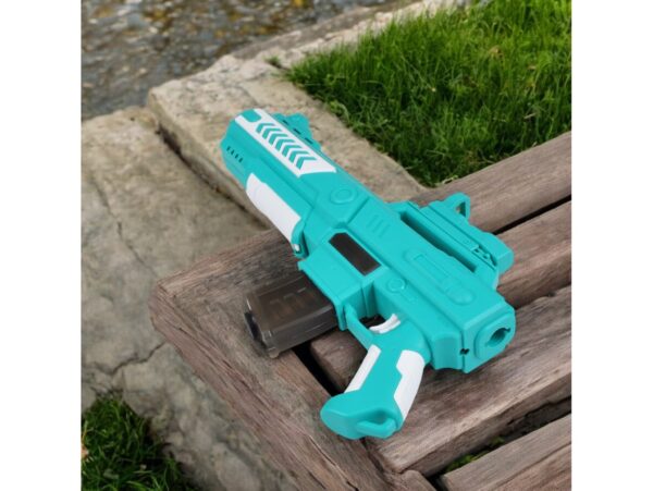 PISTOLET NA WODĘ NA BATERIE 27x21x4,5cm - niebieski