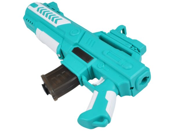 PISTOLET NA WODĘ NA BATERIE 27x21x4,5cm - niebieski