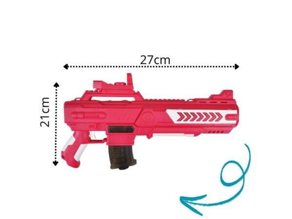 PISTOLET NA WODĘ NA BATERIE 27x21x4,5cm - różowy