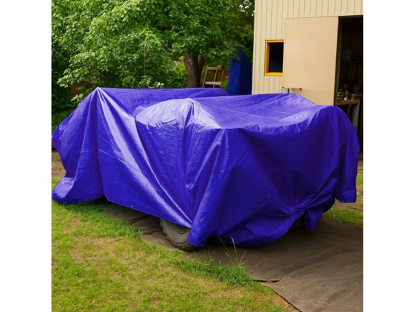 PLANDEKA PE NIEBIESKA 4 x 6m - 50g/m2